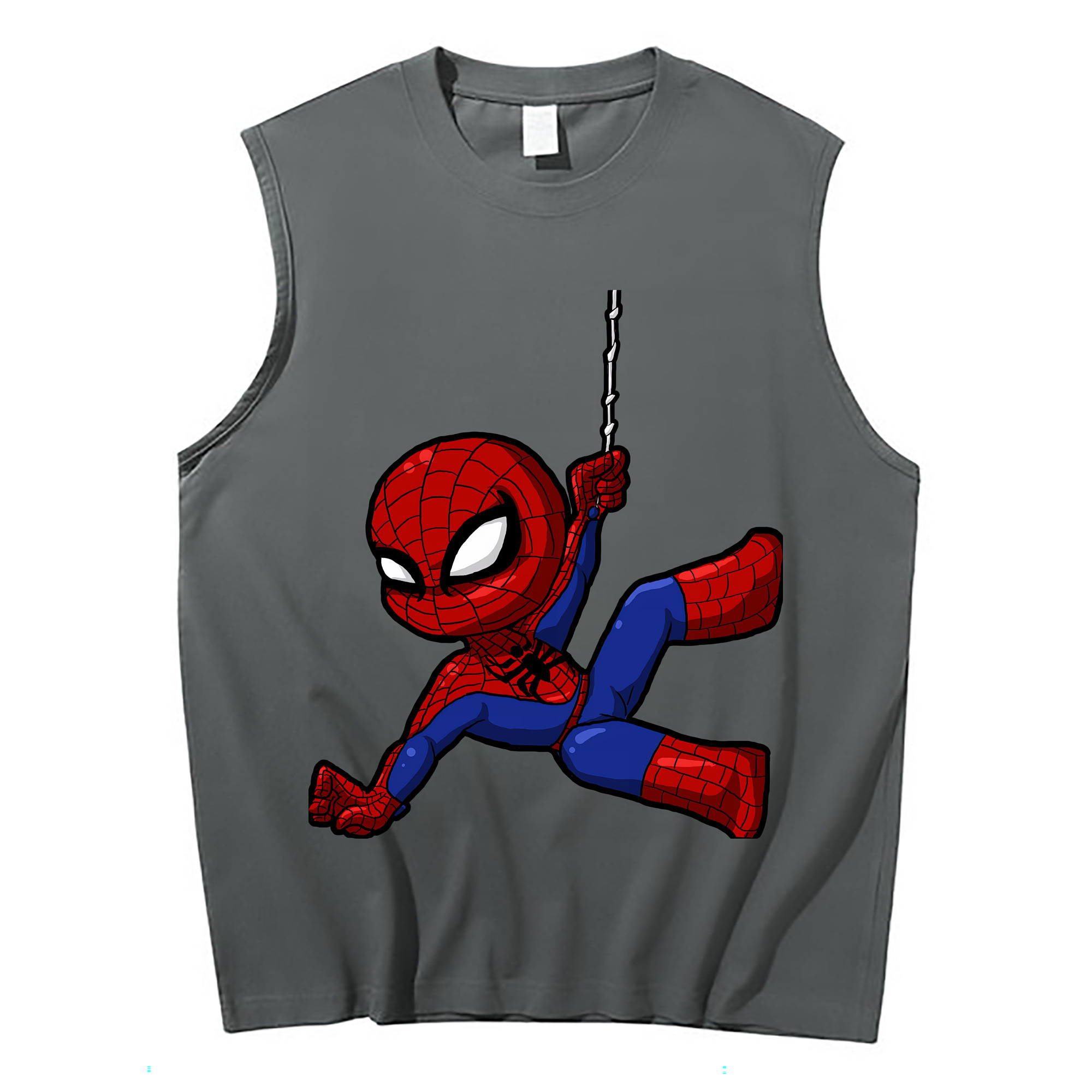 （画像用） Spider Man スパイダーマン コットン100％タンクトップ（フロントプリント）